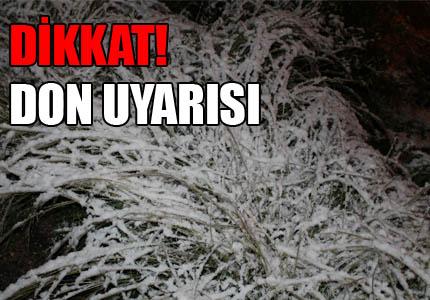 METEOROLOJİ VATANDAŞLARI DON KONUSUNDA UYARDI… İŞTE ÖNLEMLER…