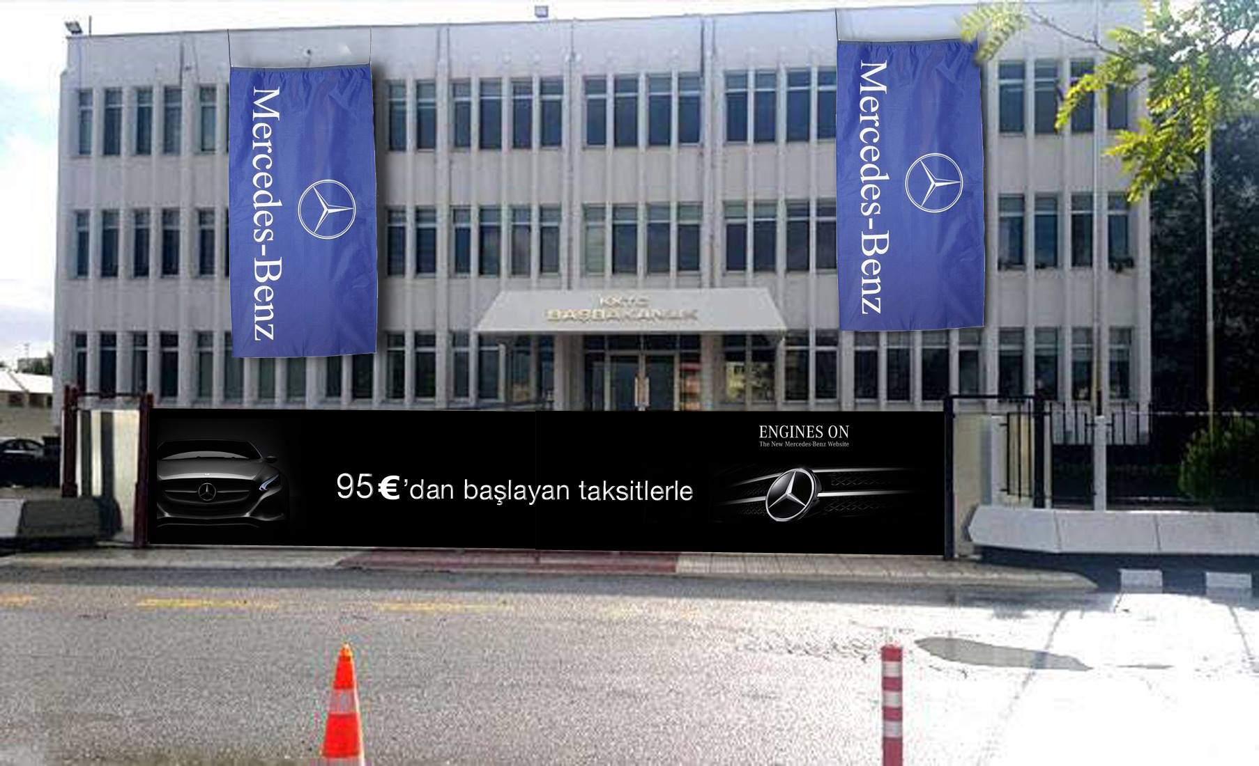 SON DAKİKA: MERCEDES-BENZ BAŞBAKANLIK BİNASINA SPONSÖR OLDU…